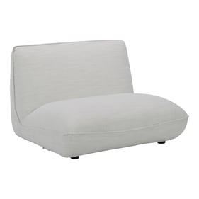 Moes Home Zeppelin White Slipper Chair