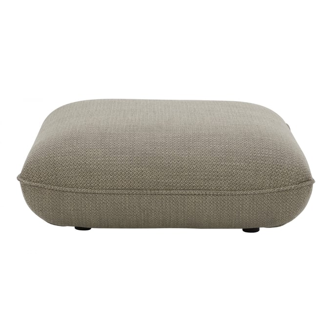 Moes Home Zeppelin Grey Square Ottoman MOE-KQ-1014-15