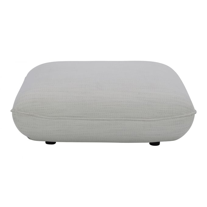 Moes Home Zeppelin White Square Ottoman MOE-KQ-1014-18