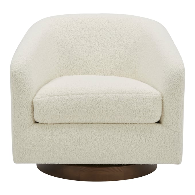 Moes Home Oscy White Swivel Chair MOE-KQ-1015-24