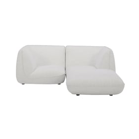 Moes Home Zeppelin White Nook Modular Sectional