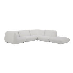 Moes Home Zeppelin White Dream Modular Sectional