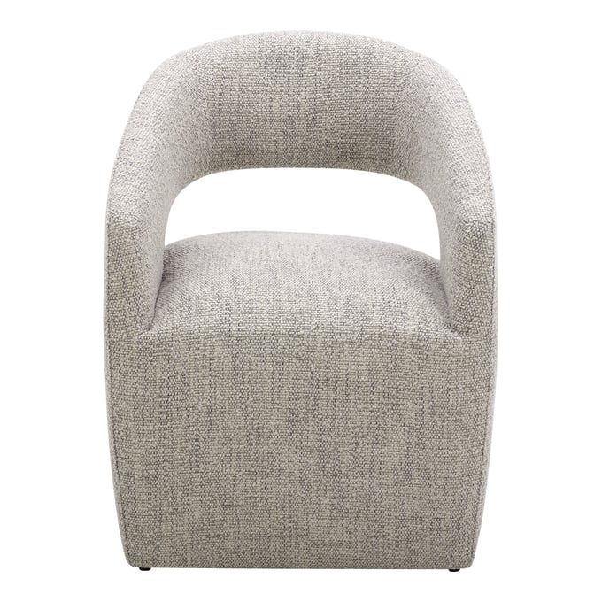 Moes Home Barrow Grey Rolling Dining Chair MOE-KQ-1024-39