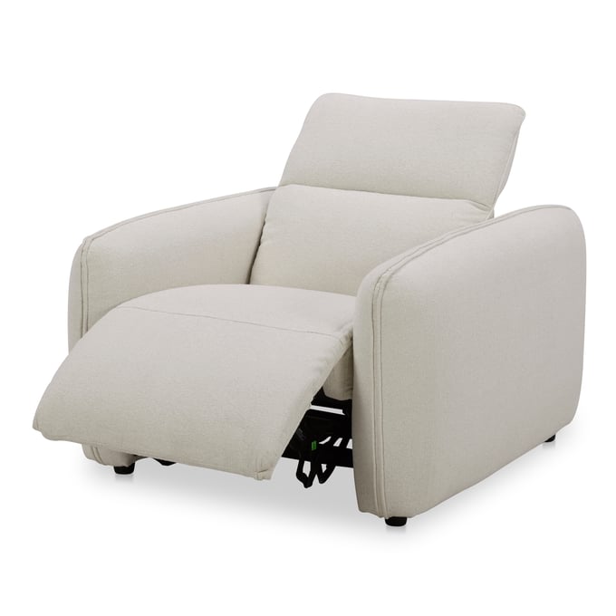 Moes Home Eli White Power Recliner Chair MOE-KQ-1027-18