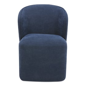 Moes Home Larson Blue Rolling Dining Chair