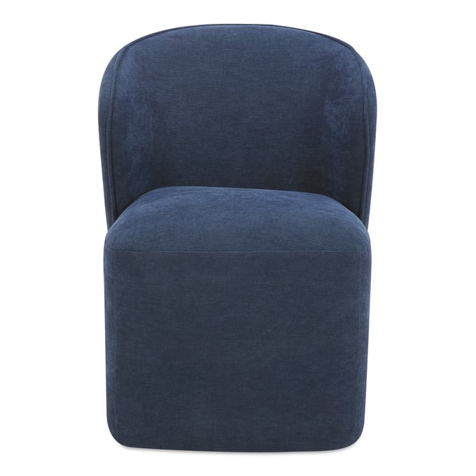 Moes Home Larson Blue Rolling Dining Chair MOE-KQ-1036-19