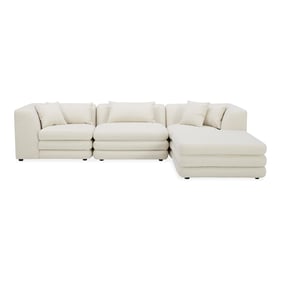 Moes Home Lowtide White Lounge Modular Sectional