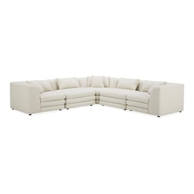 Moes Home Lowtide White L Modular Sectional