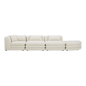 Moes Home Lowtide White Linear Modular Sectional