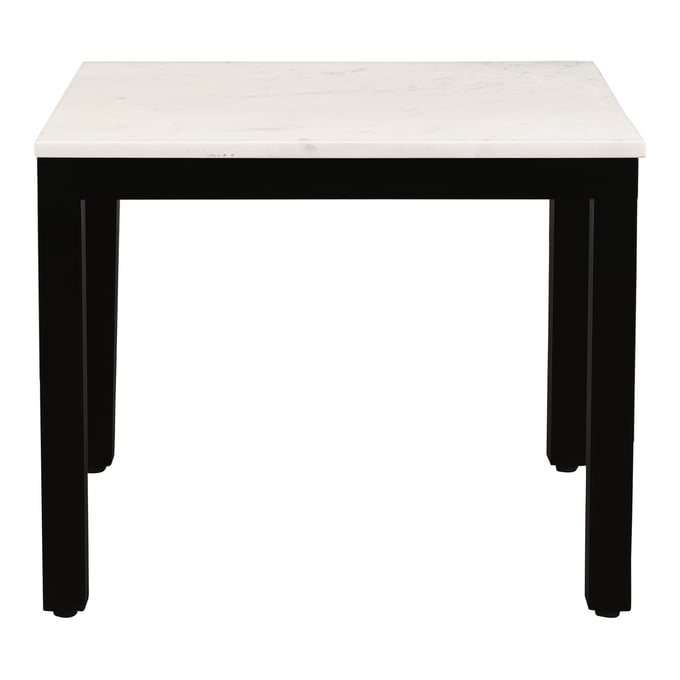 Moes Home Parson White Marble Side Table MOE-KY-1031-02-0