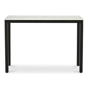 Moes Home Parson White Marble Console Table