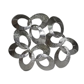 Moes Home Looped Silver Wall Decor