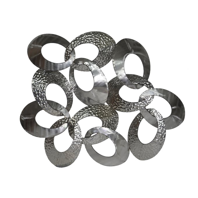 Moes Home Looped Silver Wall Decor MOE-MJ-1008-30