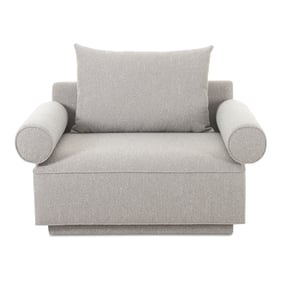 Moes Home Rosello Light Grey Arm Chair