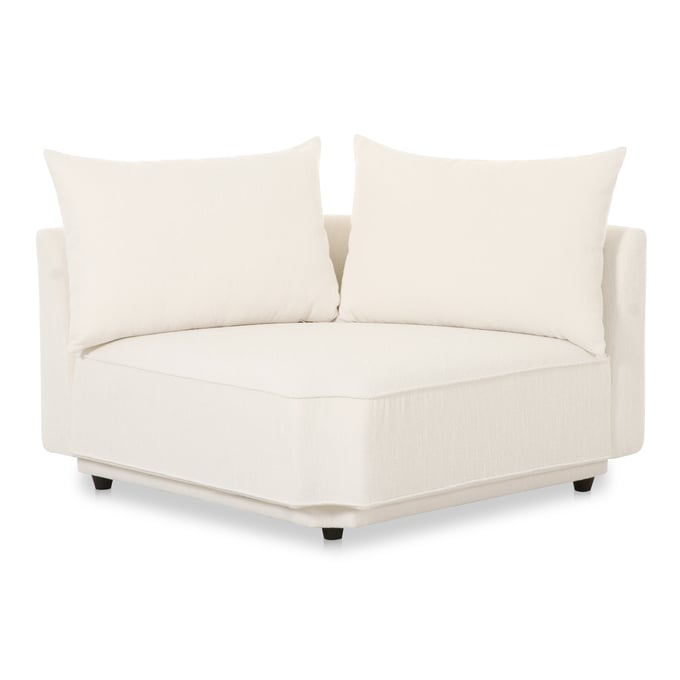 Moes Home Rosello White Corner Chair MOE-OA-1011-18