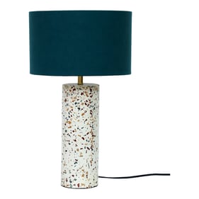 Moes Home Terrazzo Marble Cylinder Table Lamp