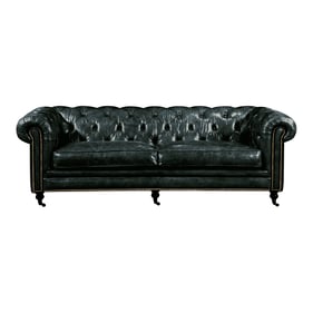 Moes Home Birmingham Black Sofa