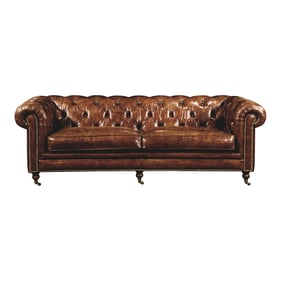 Moes Home Birmingham Brown Sofa