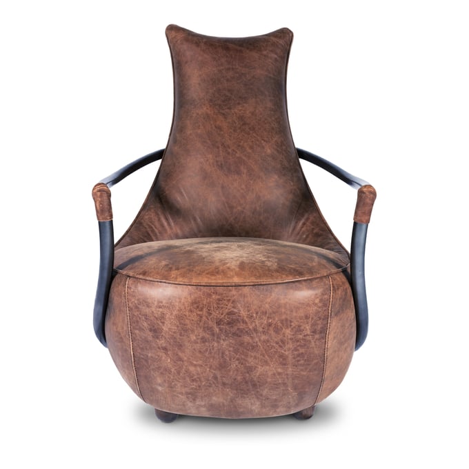 Moes Home Carlisle Brown Club Chair MOE-PK-1026-03