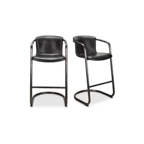 2 Moes Home Freeman Black Bar Stools