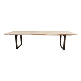 Moes Home Wilks White Wood Dining Table