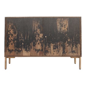 Moes Home Artists Black Wood Sideboard