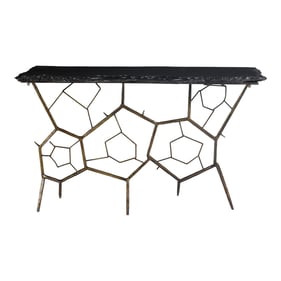 Moes Home Nate Grey Console Table