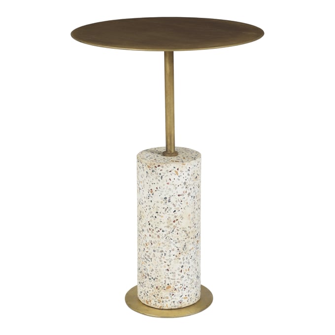 Moes Home Gabriel Gold Accent Table MOE-QJ-1019-51-0