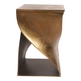 Moes Home Twist Brown Square Accent Table