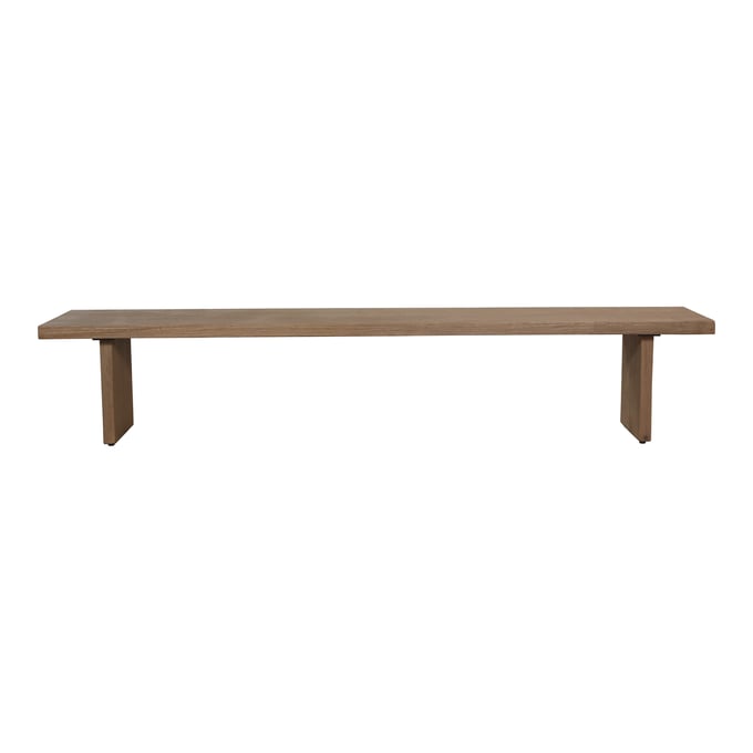 Moes Home Koshi Sandblast Amber Bench MOE-QM-1005-29-0