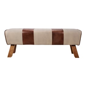 Moes Home Pommel Brown Bench