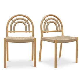 2 Moes Home Avery Natural Dining Chairs