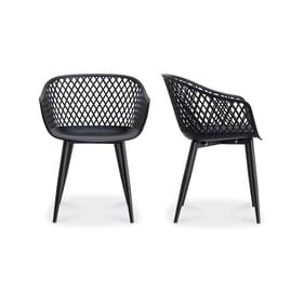 2 Moes Home Piazza Black Outdoor Chairs