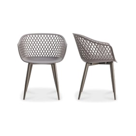 2 Moes Home Piazza Grey Outdoor Chairs