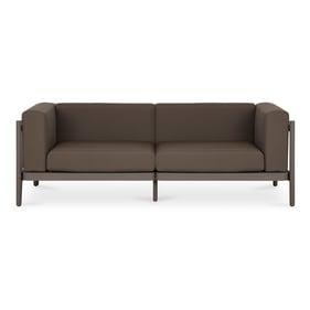 Moes Home Suri Grey Taupe Outdoor 2 Seat Sofa