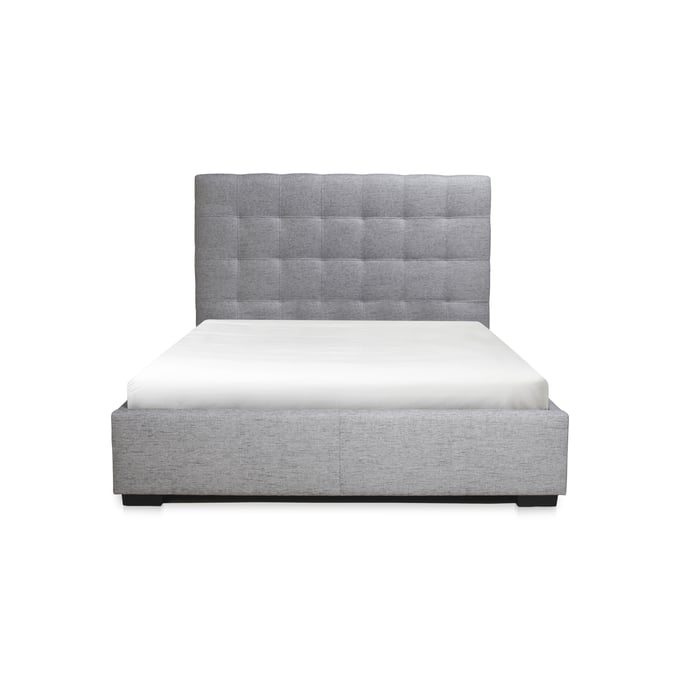 Moes Home Belle Light Grey Storage Queen Bed MOE-RN-1000-29-0