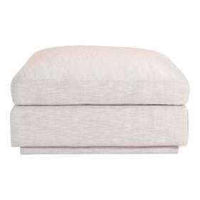 Moes Home Justin Grey Fabric Ottoman