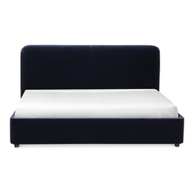 Moes Home Samara Blue Velvet King Bed