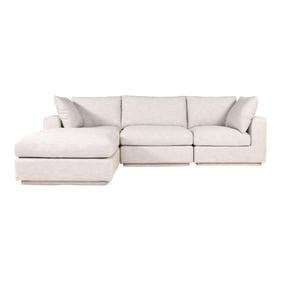 Moes Home Justin Taupe Fabric Lounge Modular Sectional