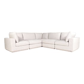 Moes Home Justin Taupe Fabric Classic L Modular Sectional