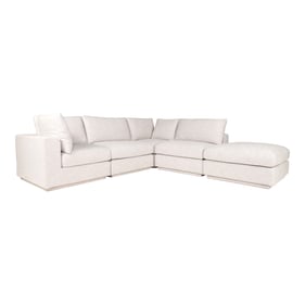 Moes Home Justin Taupe Fabric Dream Modular Sectional