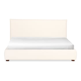 Moes Home Recharge White Fabric Queen Bed