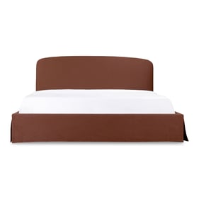 Moes Home Joan Brown Rust Queen Bed