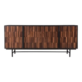 Moes Home Jackson Natural Black Sideboard