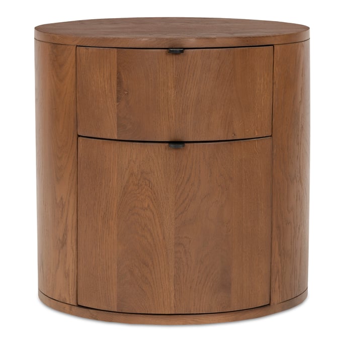 Moes Home Theo Brown 2 Drawers Nightstand MOE-RP-1011-03