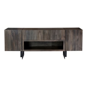 Moes Home Tiburon Dark Grey Brown Wood Media Cabinet