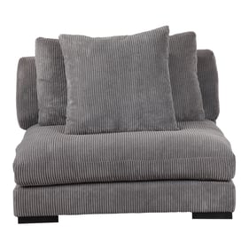 Moes Home Tumble Grey Fabric Slipper Chair