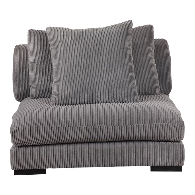 Moes Home Tumble Grey Fabric Slipper Chair MOE-UB-1008-25