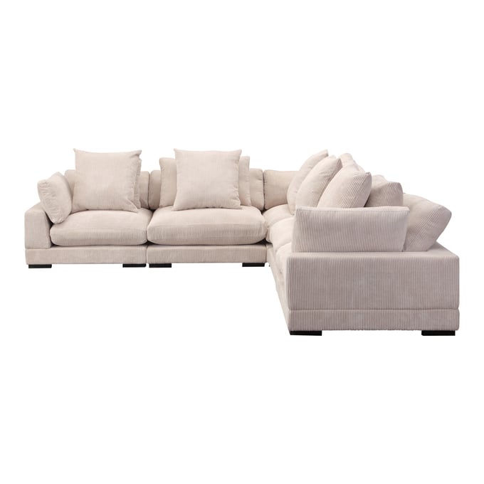 Moes Home Tumble Cappuccino Classic L Modular Sectional MOE-UB-1014-14