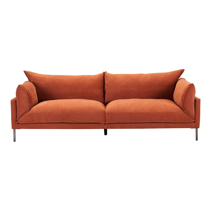 Moes Home Jamara Burnt Auburn Sofa MOE-UB-1017-06